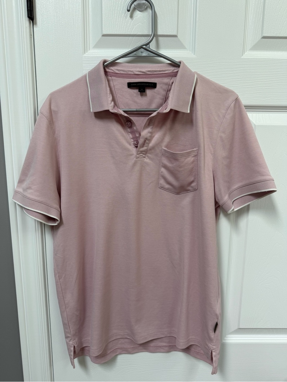 John Varvatos Soft Pink Polo Shirt